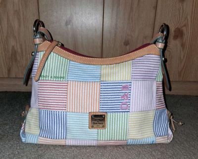 DOONEY AND BOURKE RARE PLAID SHOULDER BAG - Thumbnail 1