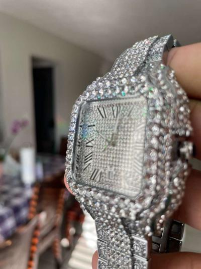 VVS Moissanite Cartier Watch - Thumbnail 2
