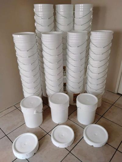 5 Galon White Buckets - Thumbnail 3