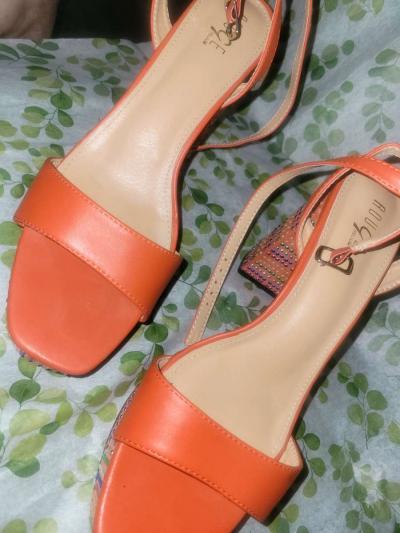 ORANGE SEQUENCE SANDALS - Thumbnail 2