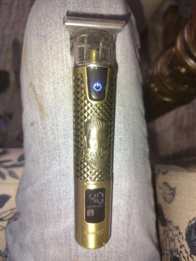 rechargeable brass hair trimmer - Thumbnail 2