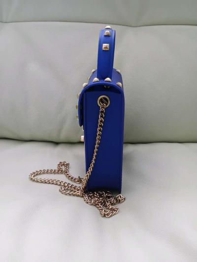 Le Mie Blue Womens Jelly Gold Stud Tone Gold Tone Chain Stra - Thumbnail 4