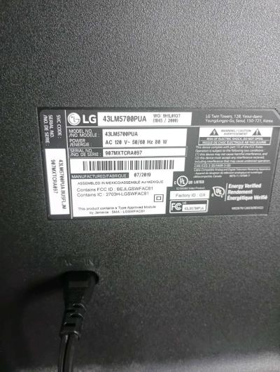 LG  43 Smart Tv  Model 43LM5700PUA - Thumbnail 4