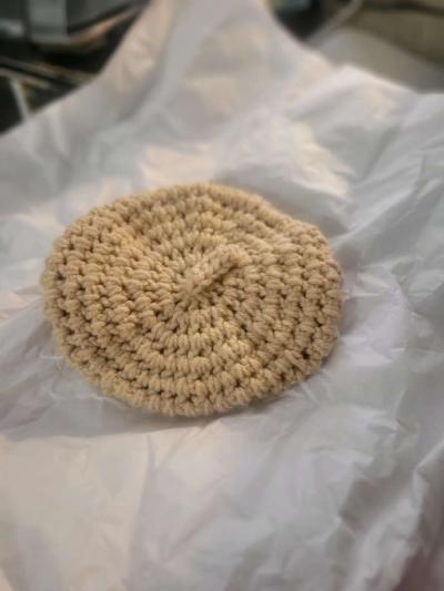 Toddler to kid Baret hat beige - Thumbnail 4