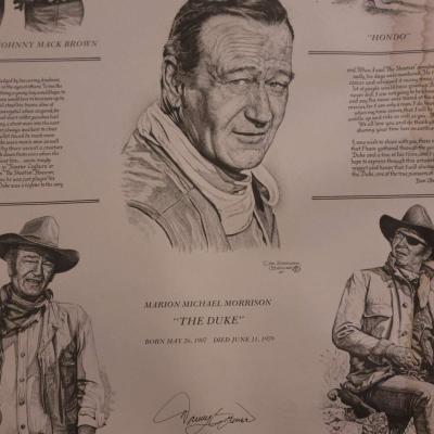 JOHN WAYNE FOUR FACES WEST LITHOGRAPH PRINT BY GIL ORTEGA 19 - Austin, Texas