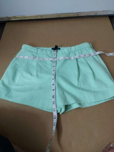 J Crew Mint Green Pleated Pique Cotton Shorts Size 2 Flaw - Thumbnail 5