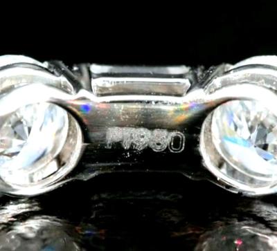 Platinum 950 Eternity Diamond Band - Thumbnail 3