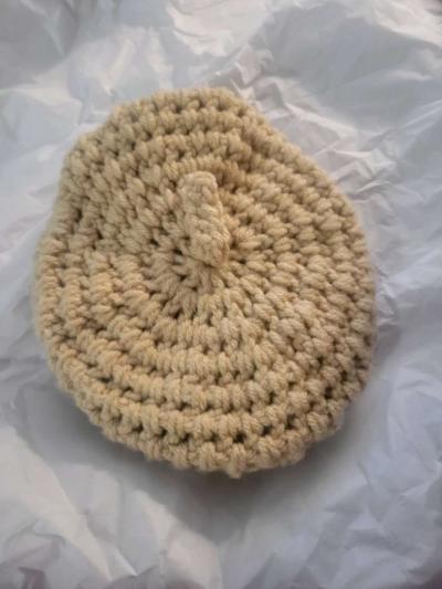 Toddler to kid Baret hat beige - Thumbnail 2