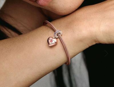 PANDORA DANGLE HEART CHARM NEW - Thumbnail 4