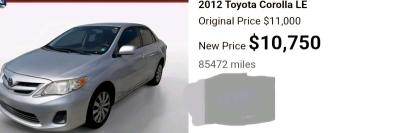 2012 Toyota Corolla LE - Thumbnail 1