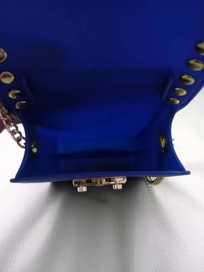 Le Mie Blue Womens Jelly Gold Stud Tone Gold Tone Chain Stra - Thumbnail 6