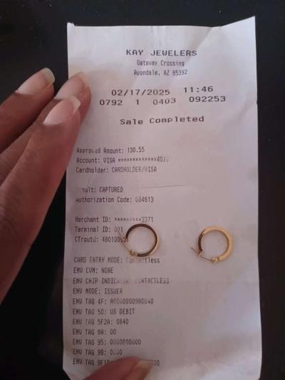 14kt gold hoop earrings