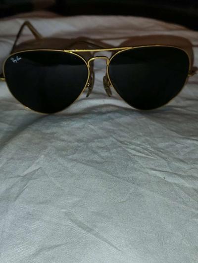 rayban Aviator Gold sunglasses - Thumbnail 4