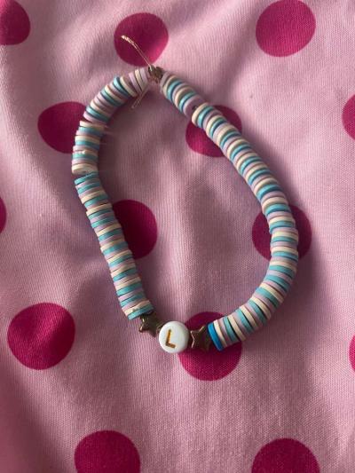 handmade L for love or a name braclet - Thumbnail 2