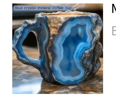 Crystal mug and an ceramic  mug