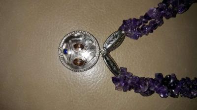 Purple Amethyst Necklace - Thumbnail 2