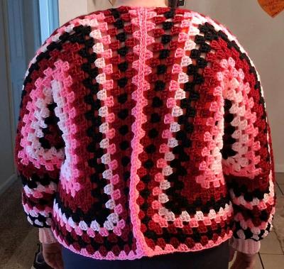 hexagon cardigan handmade - Thumbnail 4