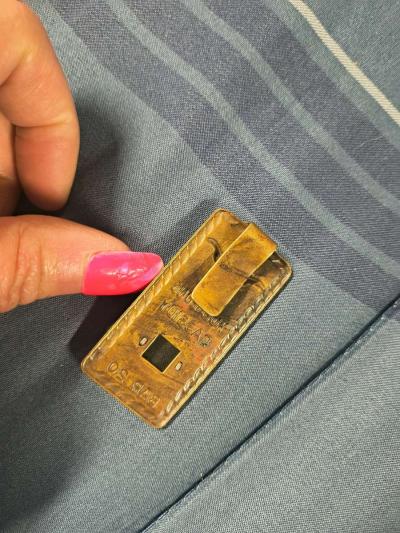 1950s vintage brass Hopalong Cassidy money clip - Thumbnail 2