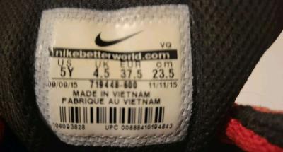 Size5Y Niki red seude sneakers - Thumbnail 5