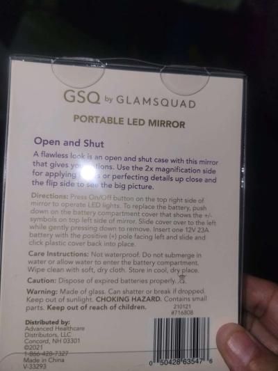 Led Mirror Battery  Included - Thumbnail 2