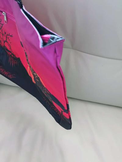 Pink and Black Savanna Scene Tote Bag - Thumbnail 3