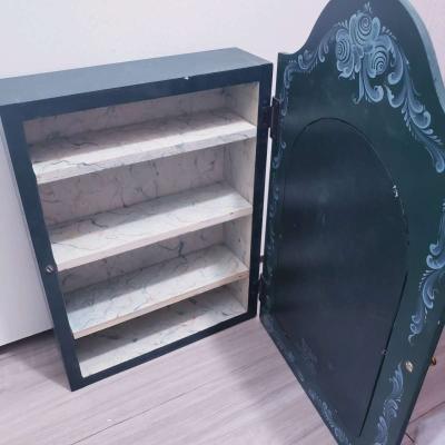 Vintage Gayle Oram Baroque Rosemaling Cabinet - Thumbnail 2