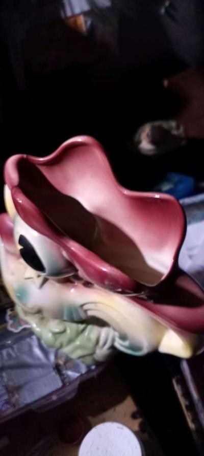 antique chicken rooster vase - Thumbnail 2