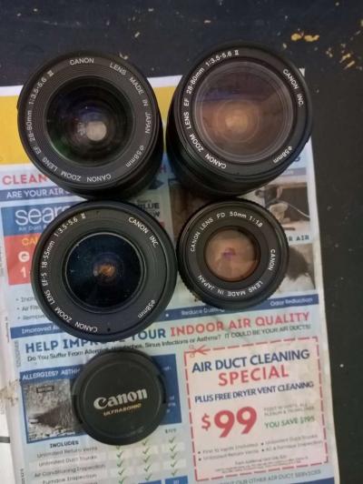 Canon DSLR Camera Lenses BUNDLE