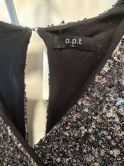 Silver long sleeve short dress party wear - Thumbnail 3