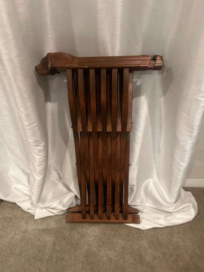 Pair Of Savonarola Lion Head Folding Thrones - Thumbnail 4