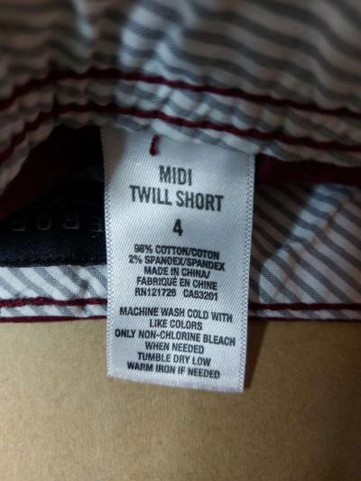 Aeropostale Maroon Twill Shorts - Thumbnail 5