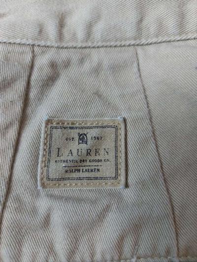 Lauren Ralph Lauren Khaki Chino Shorts Size 14W School Summe - Thumbnail 5