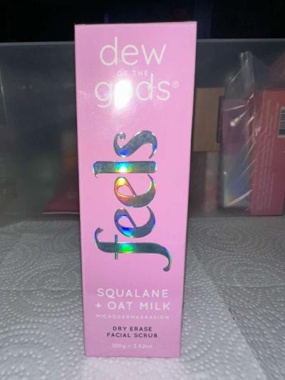 Dew of the gods squalane  oatmilk dry erase facial scrub - Round Lake, Illinois