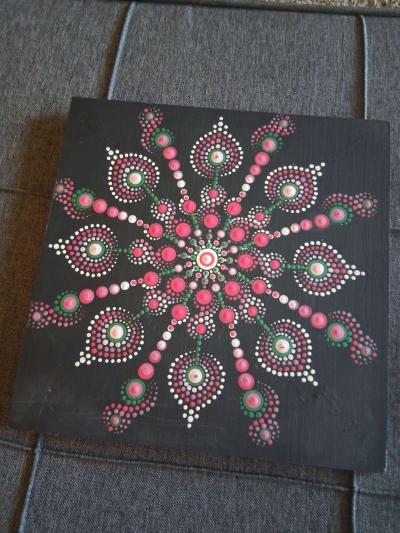 handmade mandala painting - Thumbnail 2