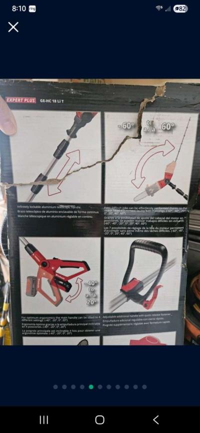Einhell Pole Chainsaw and Hedger - Thumbnail 6