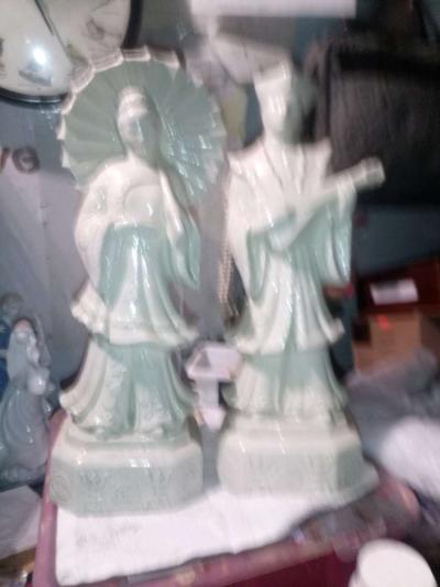 porcelain antique emperor and empress - Thumbnail 5