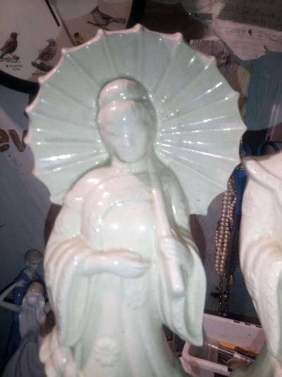 porcelain antique emperor and empress - Thumbnail 2