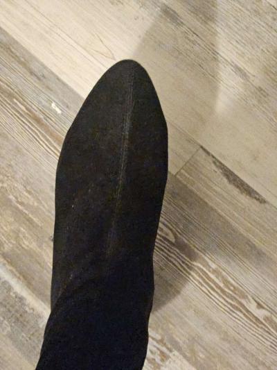 black thigh high leather boots - Thumbnail 5