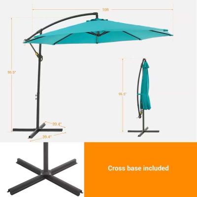 BRAND NEW 10FT Cantilever Umbrella Patio Umbrella With Cross - Thumbnail 3