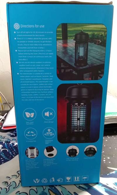 Electronic Mosquito Zapper Fly Zapper Portable Pest Control - Thumbnail 3