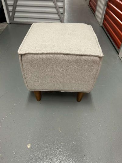 foot stool ottoman foot rest rectangular cotton and linen up - Thumbnail 1