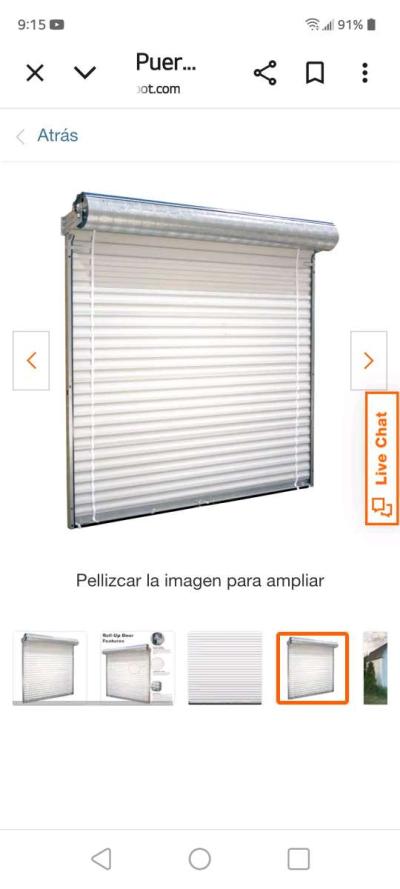 puerta enrollable de garaje de 10X10 nueva 800 firme - Thumbnail 1