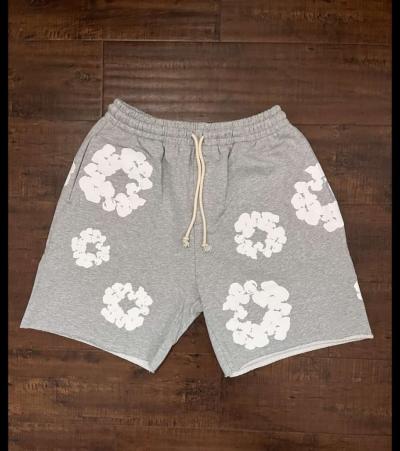 Grey denim tears shorts - Thumbnail 1