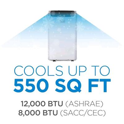 BLACKDECKER Smart Portable Air Conditioner 12000 BTU for Roo - Thumbnail 3