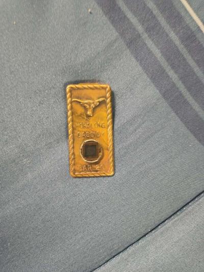 1950s vintage brass Hopalong Cassidy money clip - Thumbnail 3