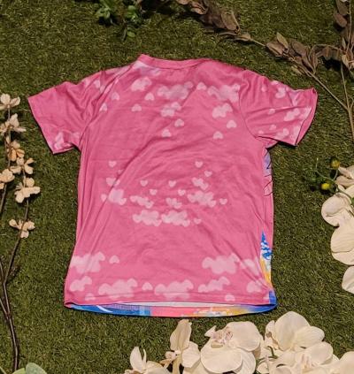 Multicolored Princess Tee with Bows and Big Eyes - Thumbnail 2