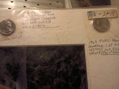 1969 pure Rhodium quarter 1 of a kind