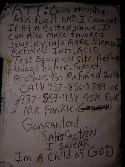 Coins of value refined into rare elements and jewelry