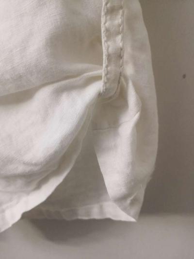 Max Studio White Linen Shorts Size 4 - Thumbnail 3