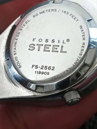 Vintage Fossil womens watch FS2562 stainless steel band - Thumbnail 4